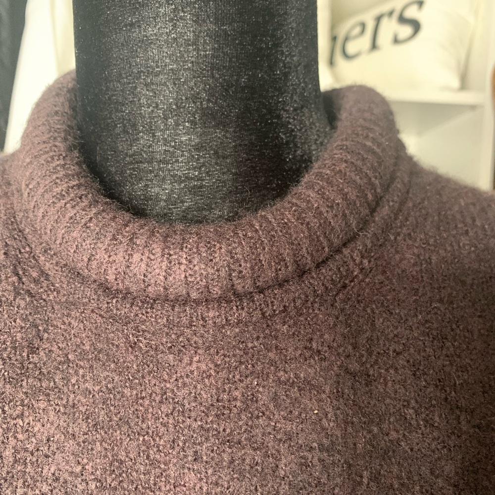 Madewell Rollneck Pullover Sweater - Heather Raisin - Size Small - NWT - Picture 6 of 11